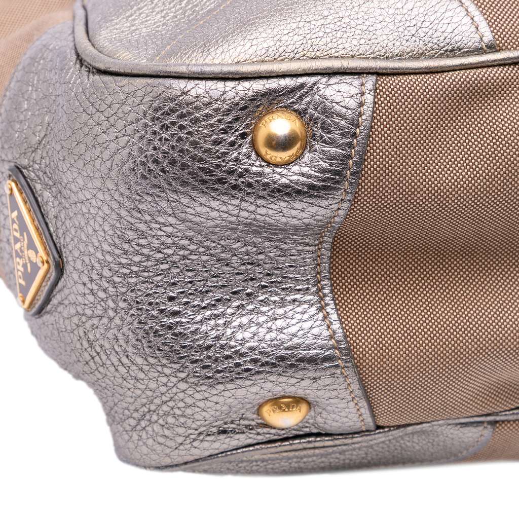 Prada Canvas Canapa Logo Tote - Image 11