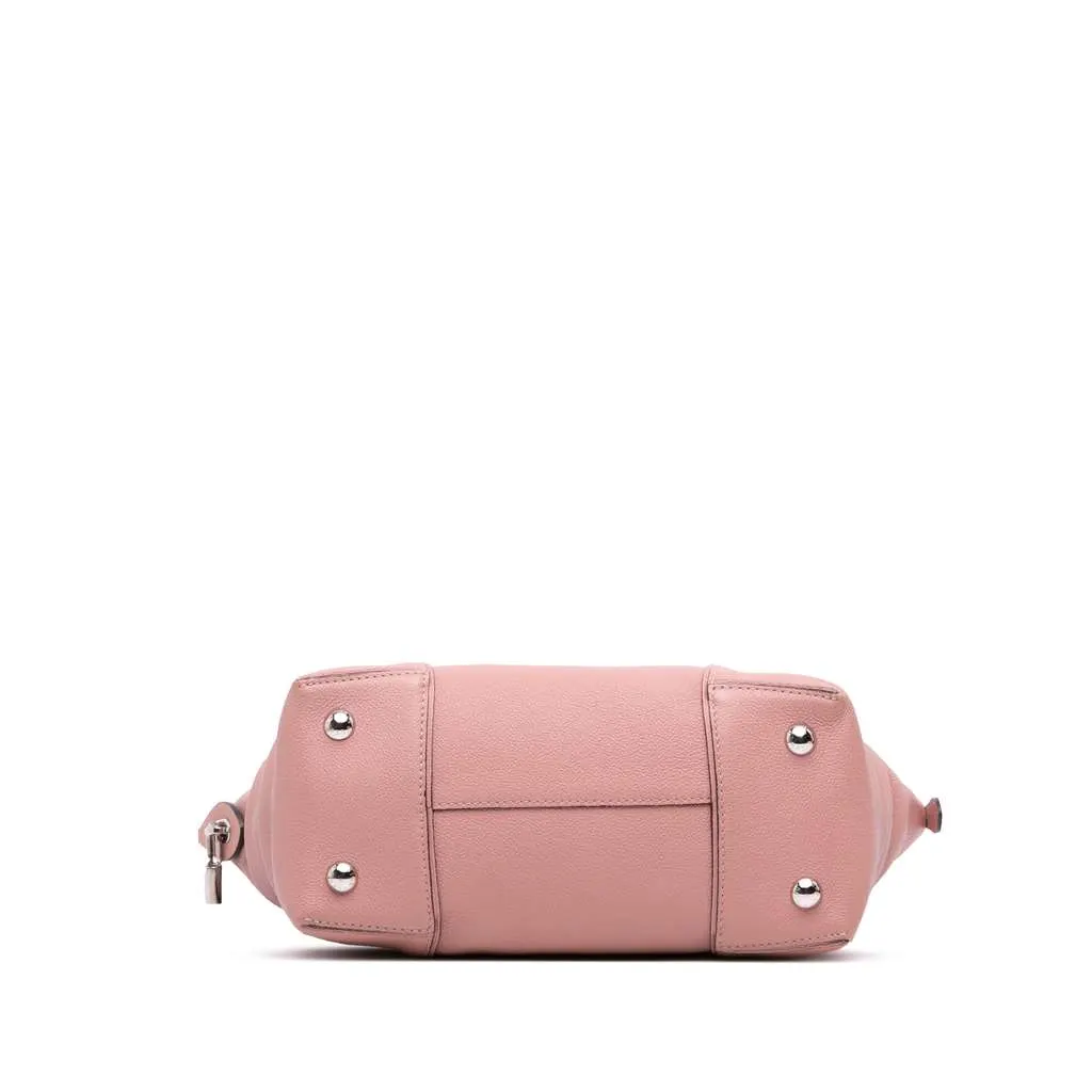 Louis Vuitton Taurillon Soft Lockit MM Pink Leather Very good - Inside View