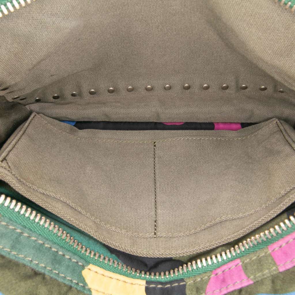 Valentino Printed Nylon Camouflage Rockstud Backpack - Side view