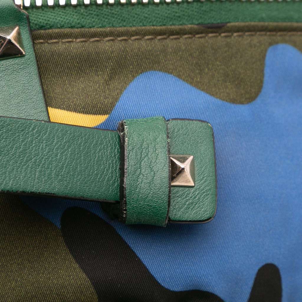 Valentino Printed Nylon Camouflage Rockstud Backpack - Image 11