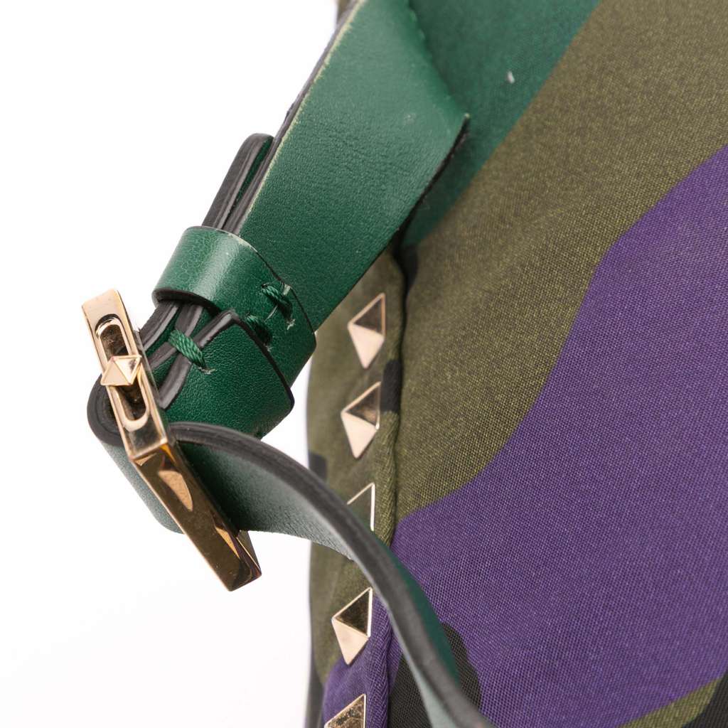 Valentino Printed Nylon Camouflage Rockstud Backpack - Image 12