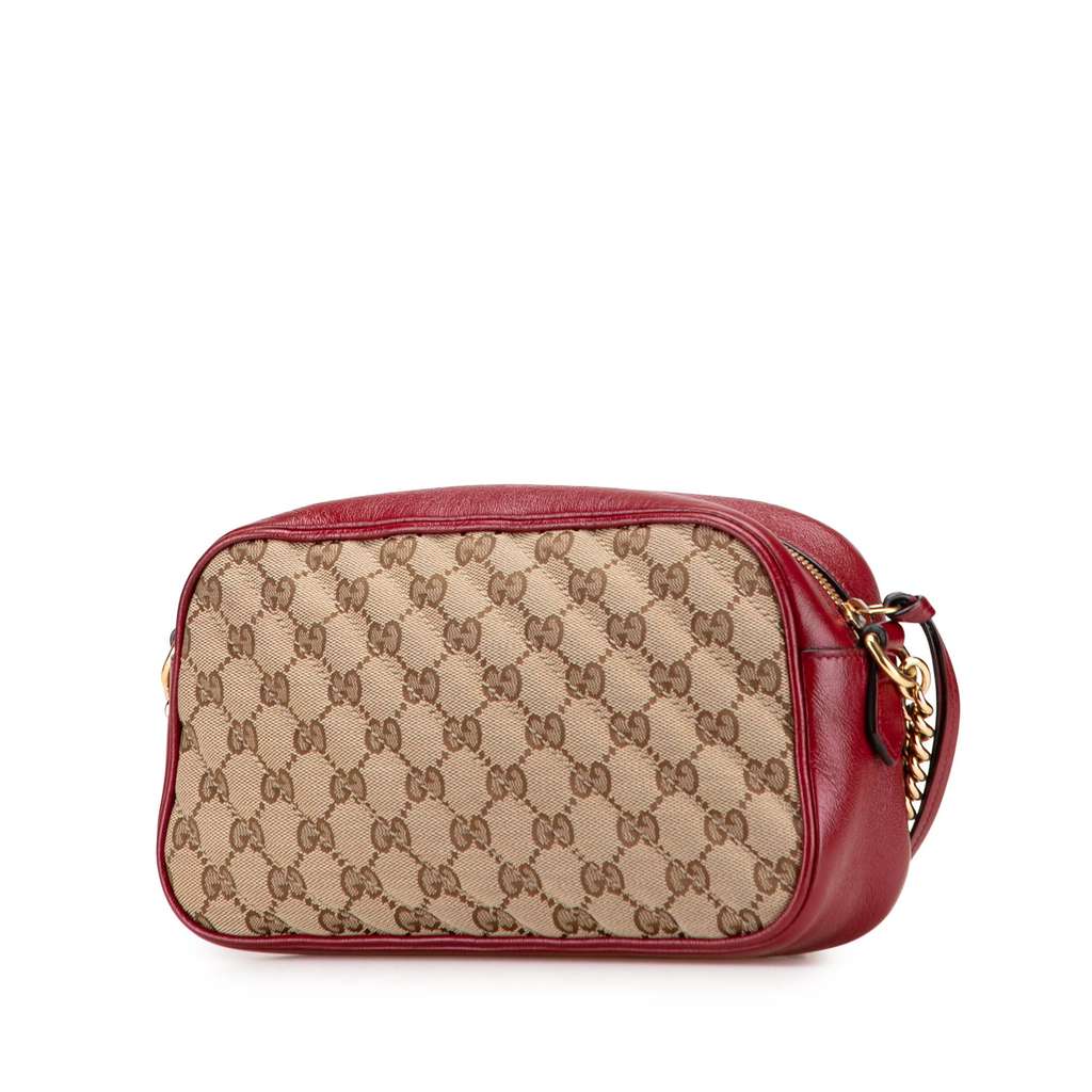 Gucci Small GG Marmont Matelasse Canvas Crossbody - Back view