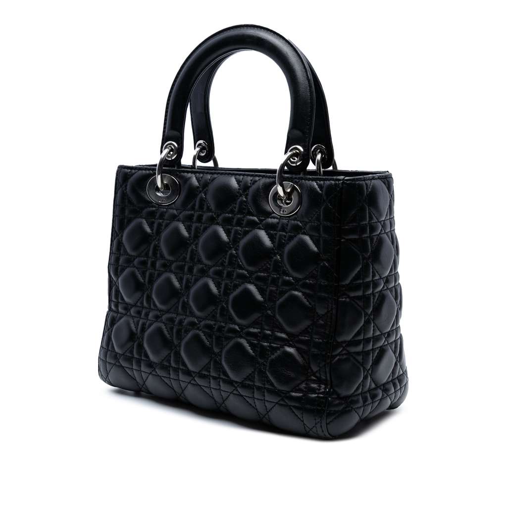 Dior Medium Lambskin Cannage Lady Dior - 2