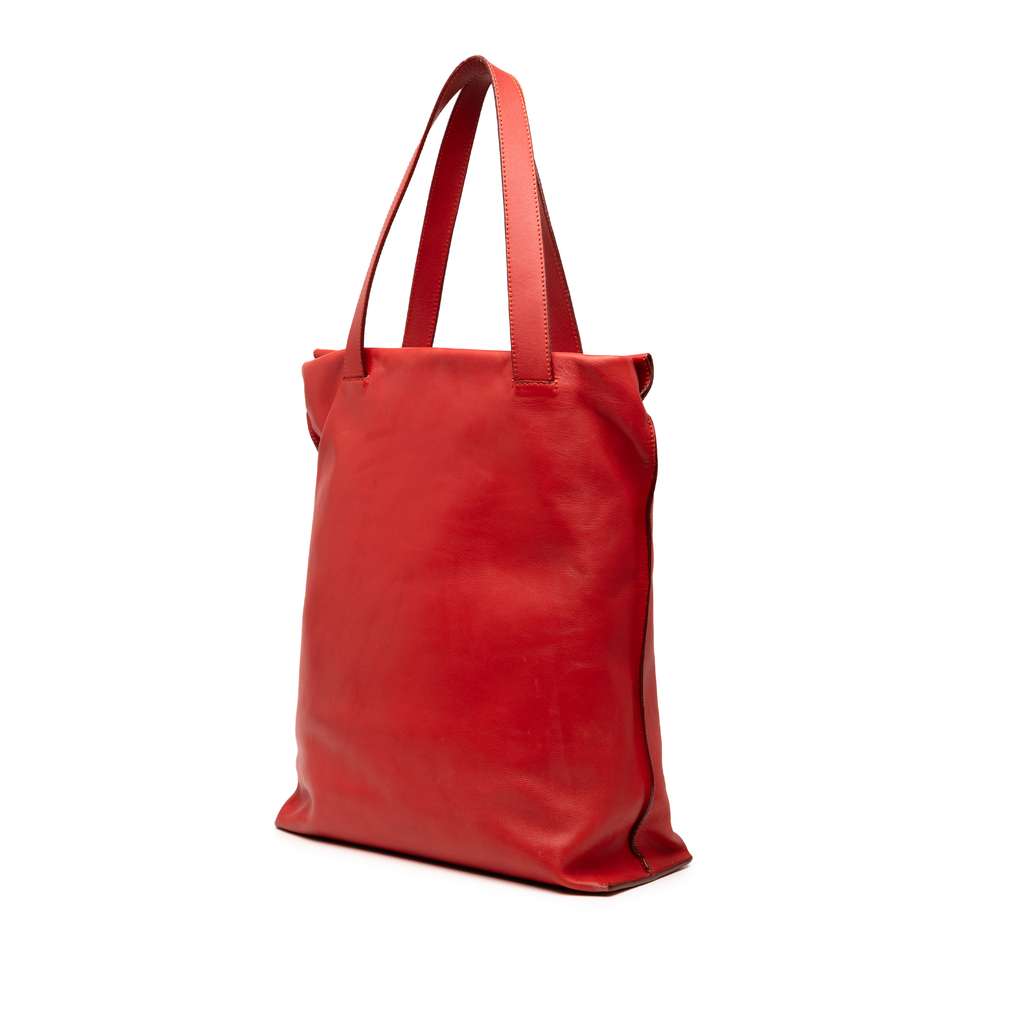 Loewe Leather Anagram Shopper Tote - Back view