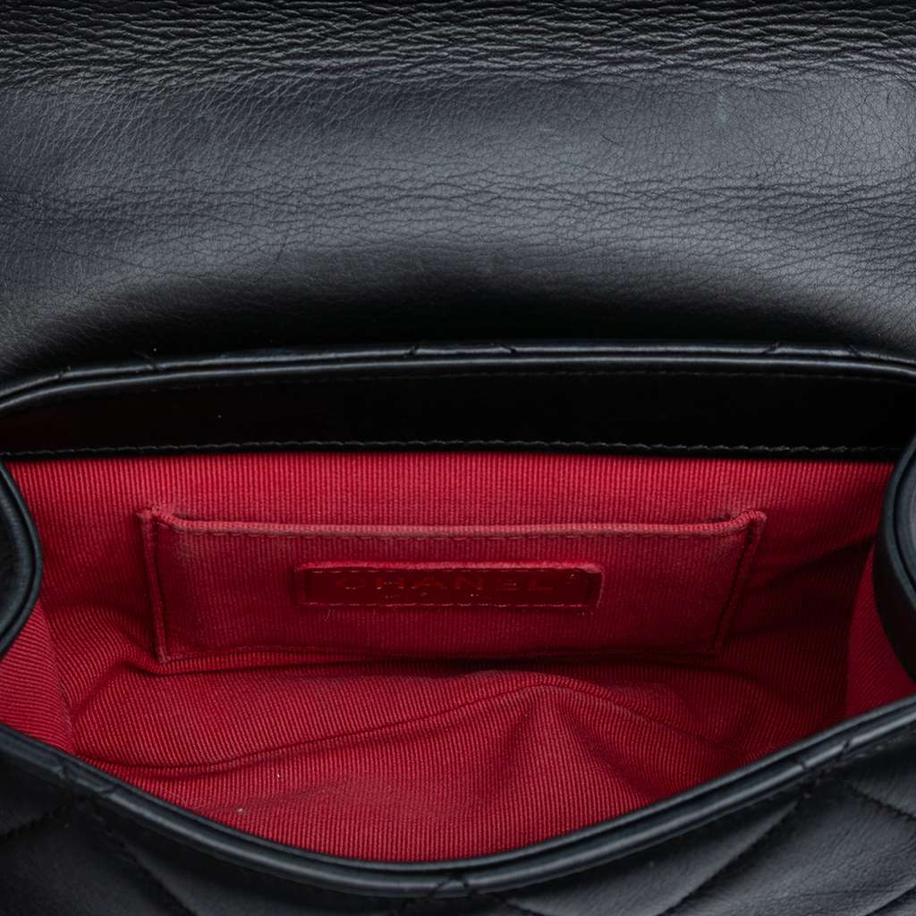 Chanel Mini Quilted Lambskin Chain Top Handle Flap - 4