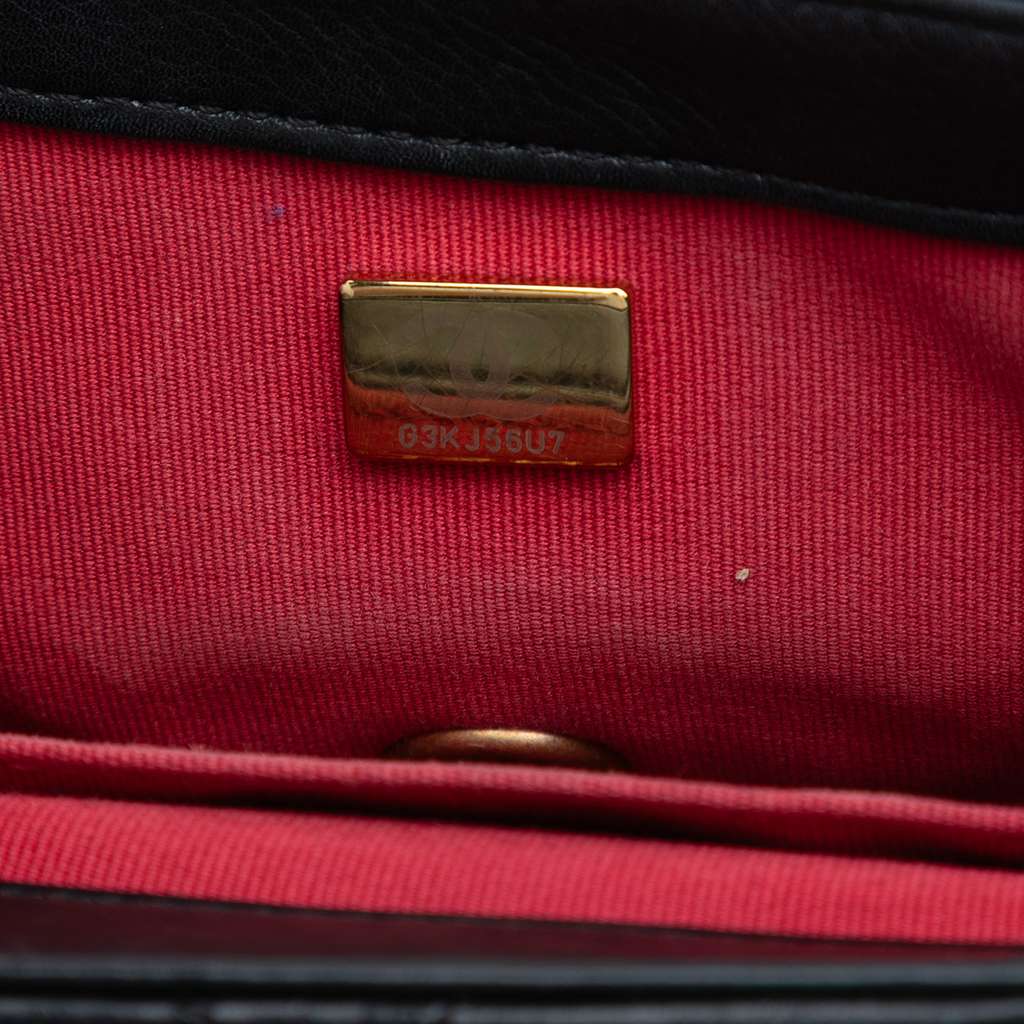 Chanel Mini Quilted Lambskin Chain Top Handle Flap - Detail 1