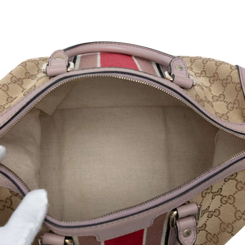 Gucci Medium GG Canvas Web Joy Boston Bag - 4