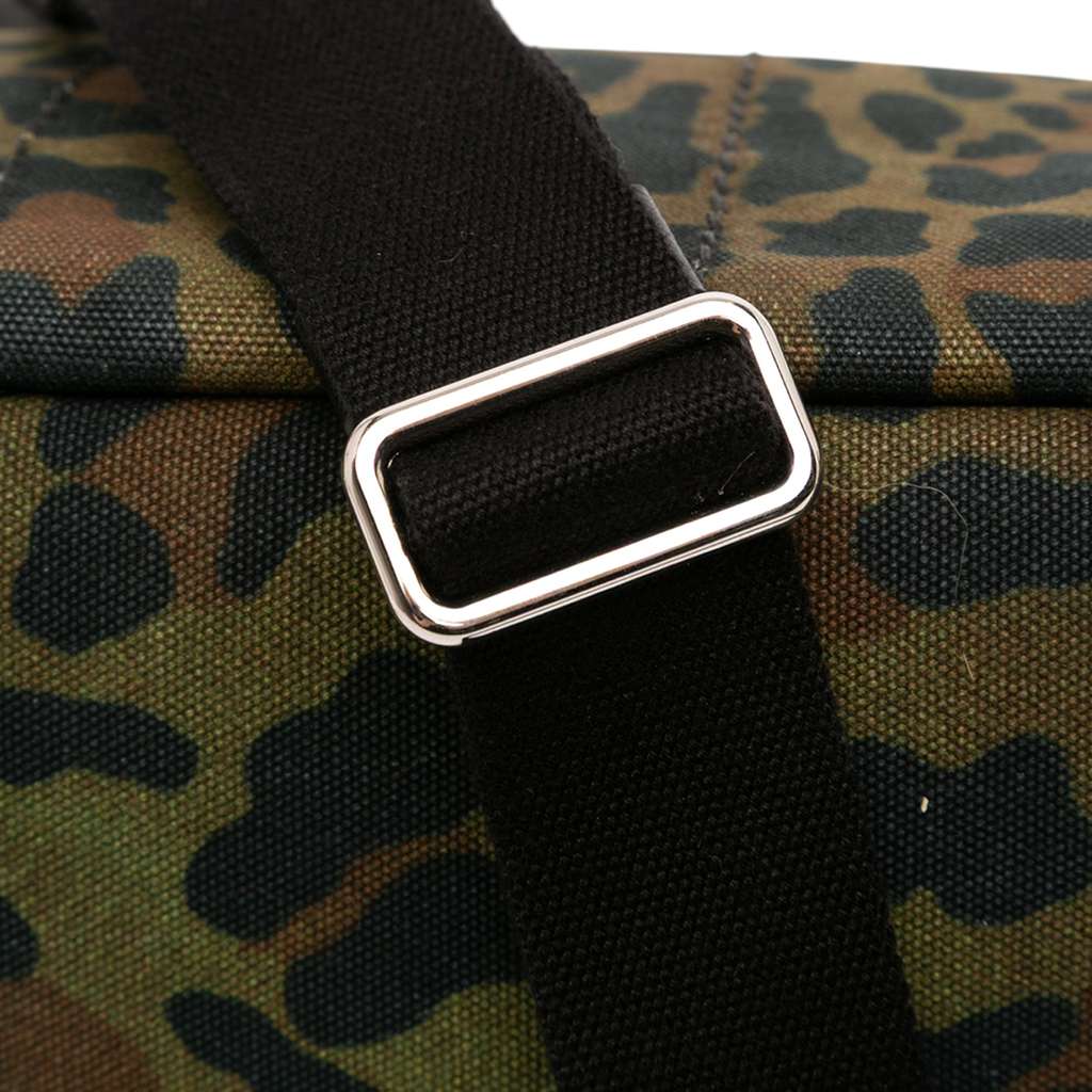 Prada Small Leopard Print Canvas Canapa Satchel - Detail 1