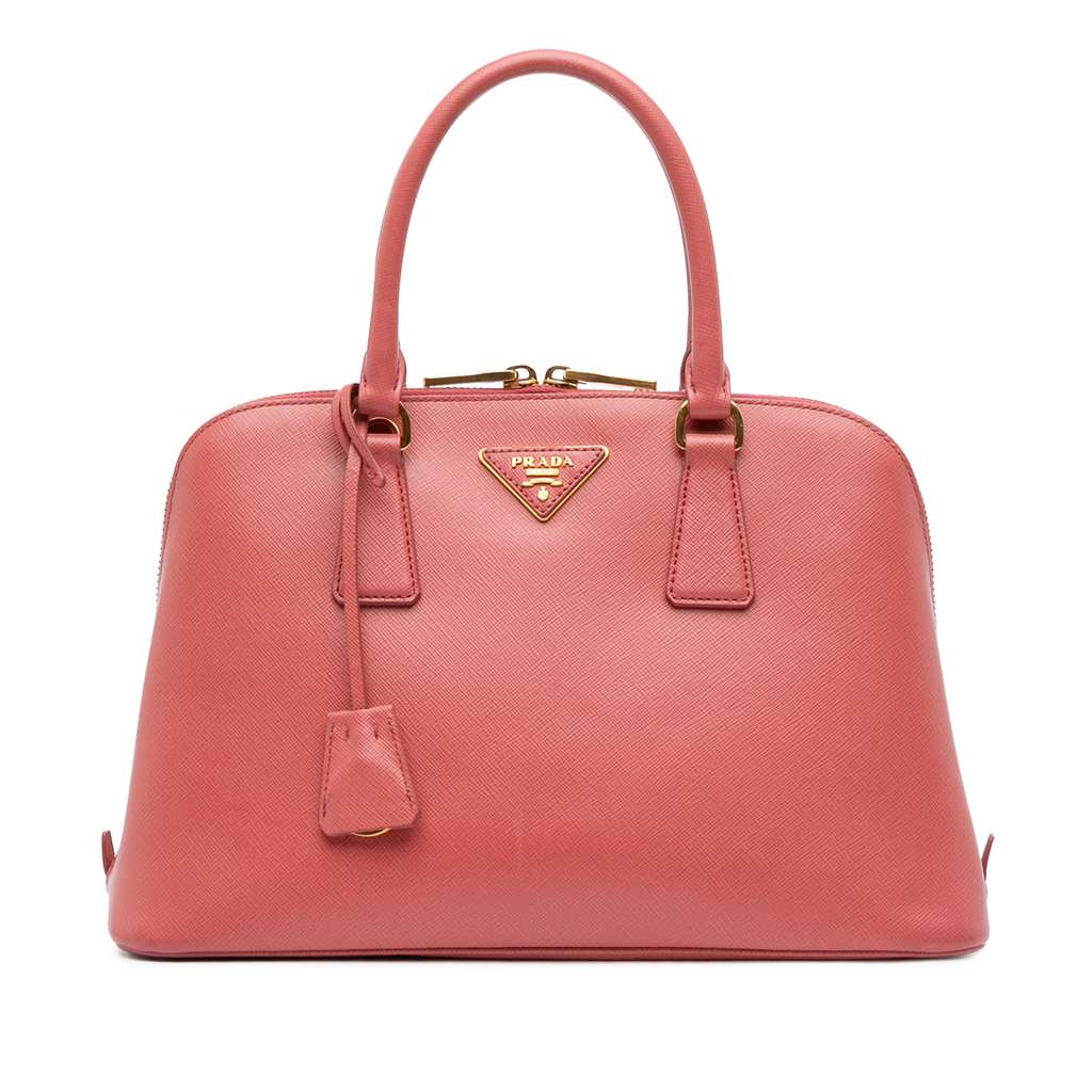 Prada Medium Saffiano Lux Promenade Satchel