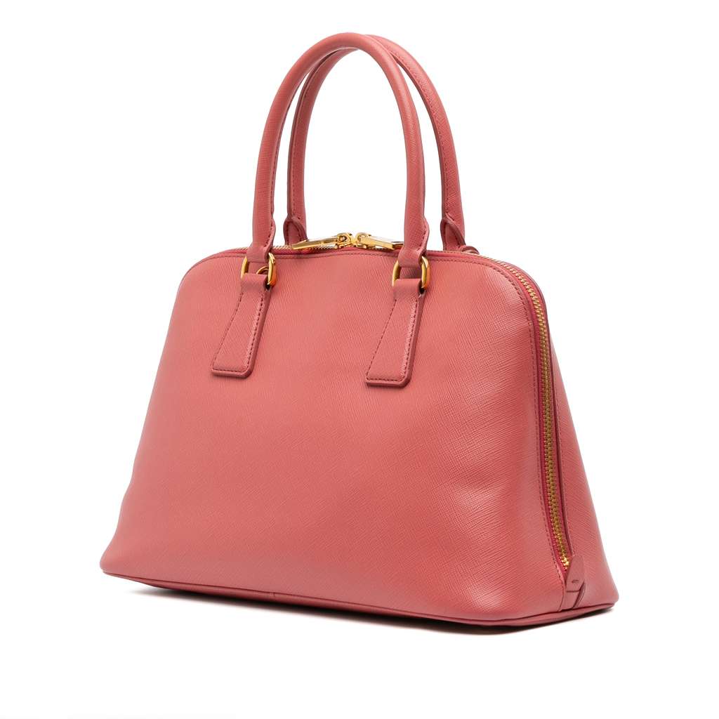 Prada Medium Saffiano Lux Promenade Satchel - Back view