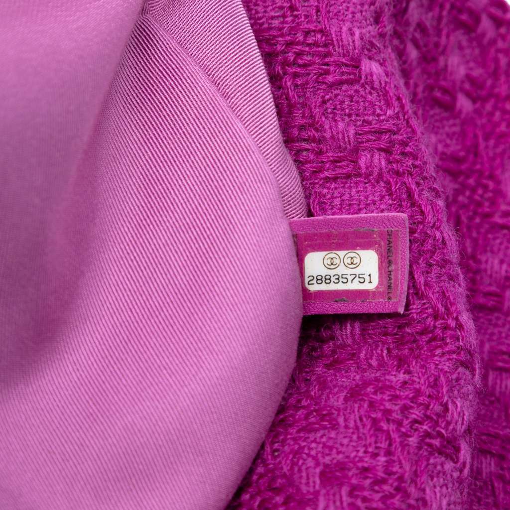 Chanel Large Tweed 19 Flap - Side view