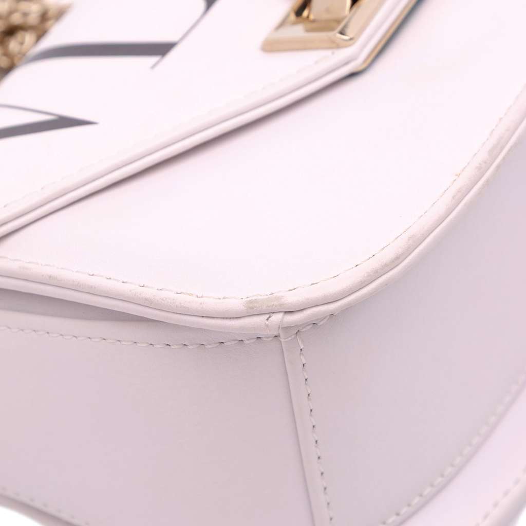 Valentino Small Leather VLTN Chain Crossbody - Image 10