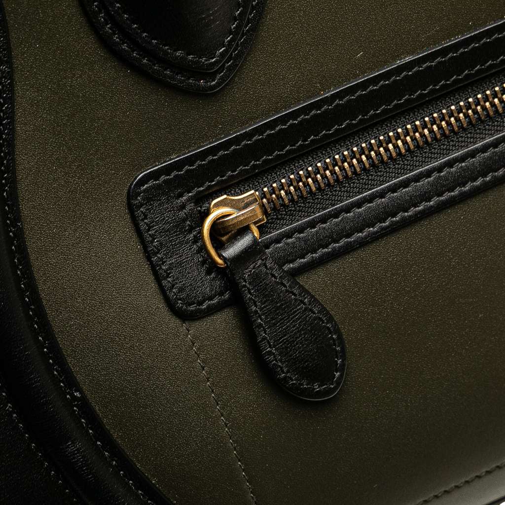 Celine Micro Tricolor Leather Luggage Tote - Image 11