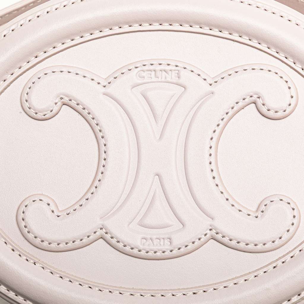 Celine Small Calfskin Cuir Triomphe Oval Crossbody - Image 10