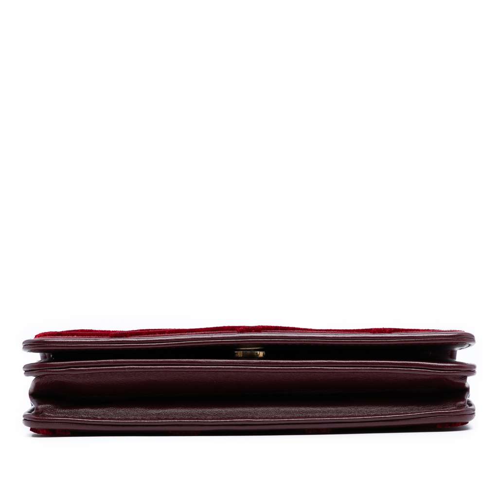 Chanel CC Quilted Velvet Wallet on Chain - 3
