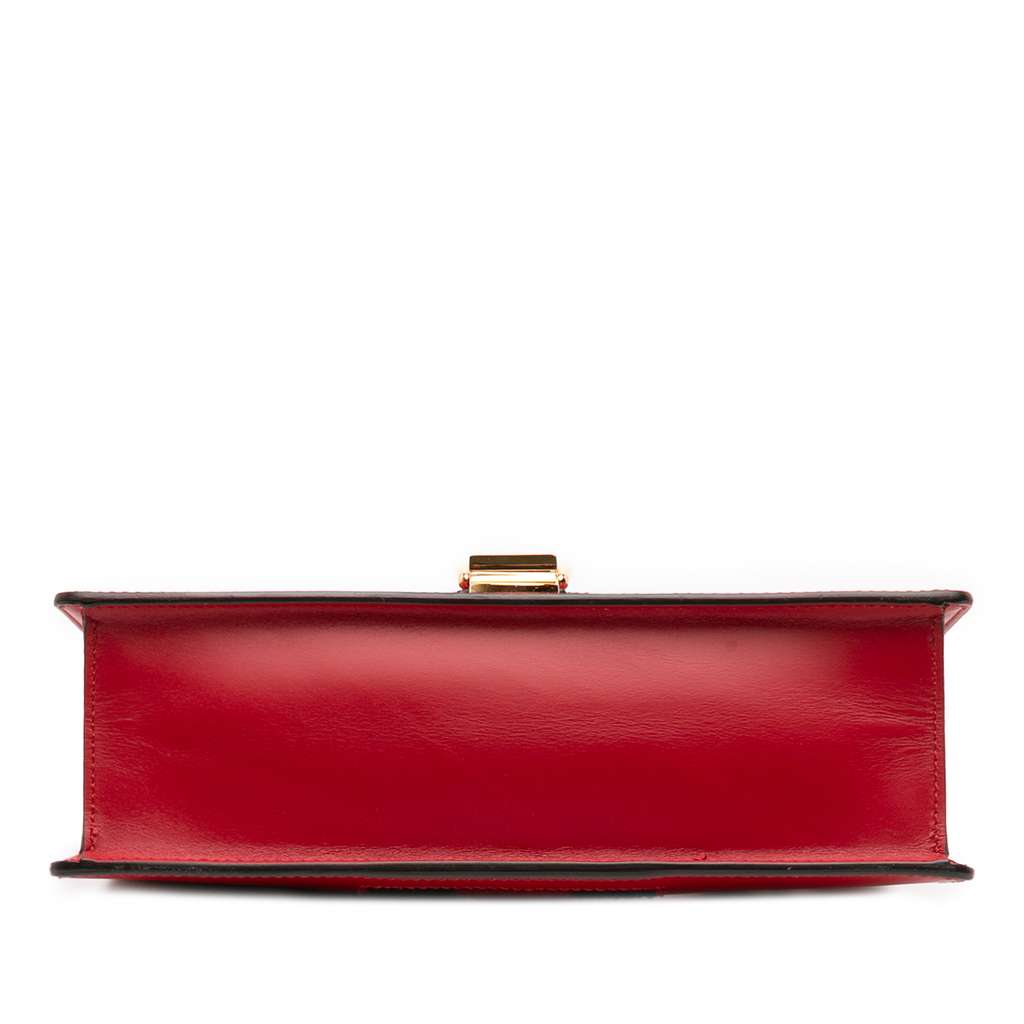 Gucci Small Leather Sylvie Web Satchel - Image 6