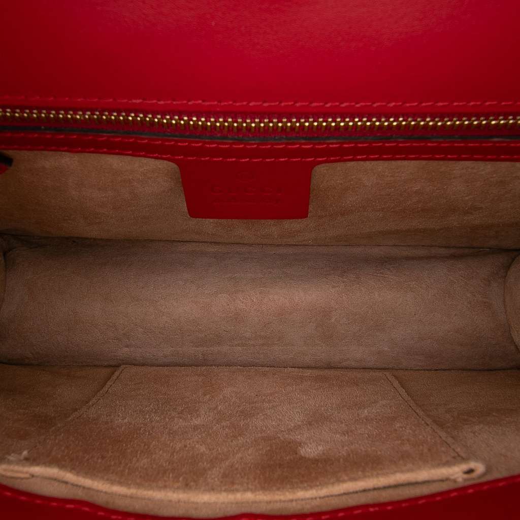 Gucci Small Leather Sylvie Web Satchel - 4