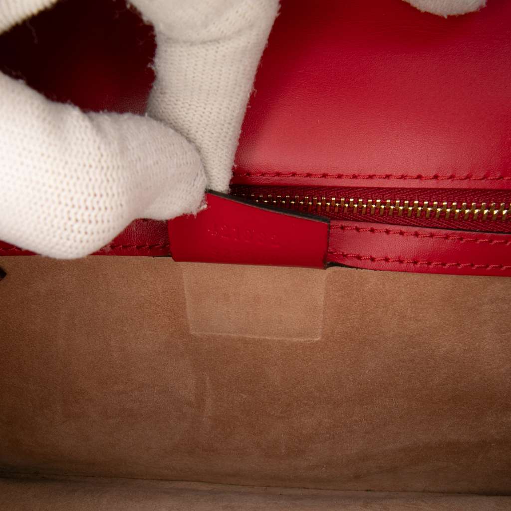 Gucci Small Leather Sylvie Web Satchel - Detail 1