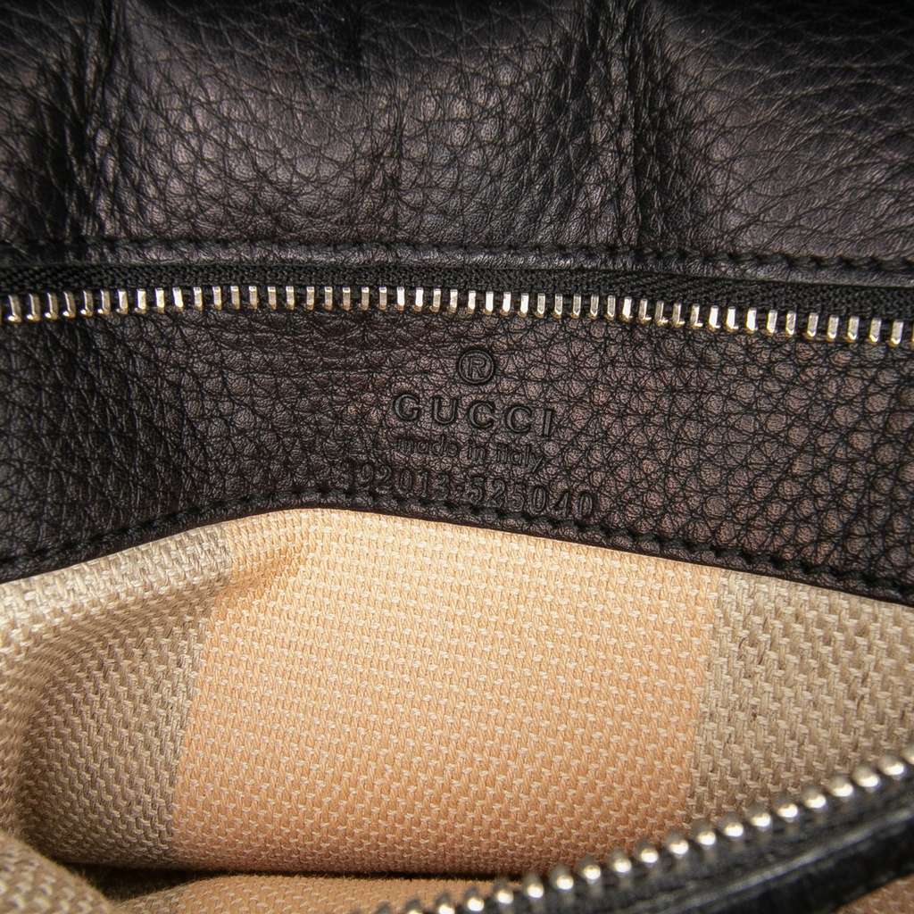 Gucci Medium Leather Bamboo Daily Satchel - Side view