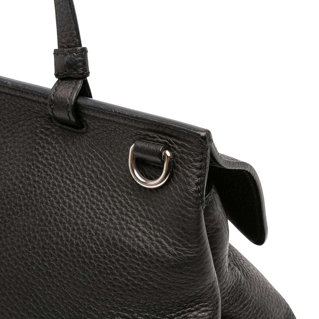 Gucci Medium Leather Bamboo Daily Satchel - Detail 2
