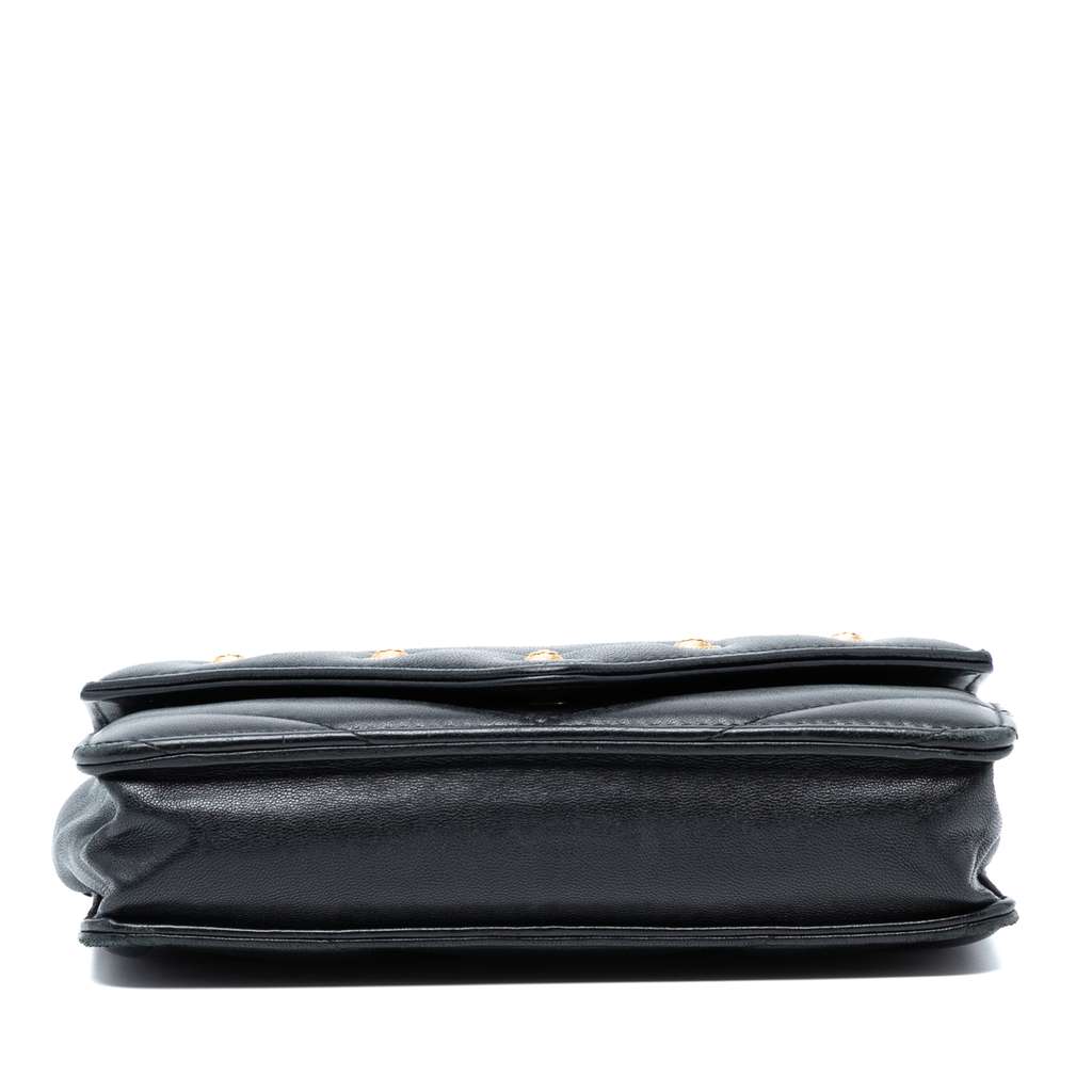 Chanel Chevron Lambskin Button Wallet On Chain - Image 6