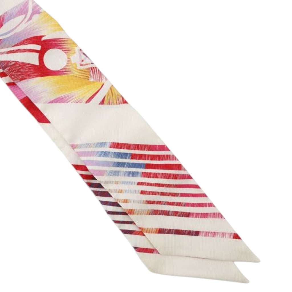 Hermès Ex Libris Marble Silk Twilly Scarf - Image 6