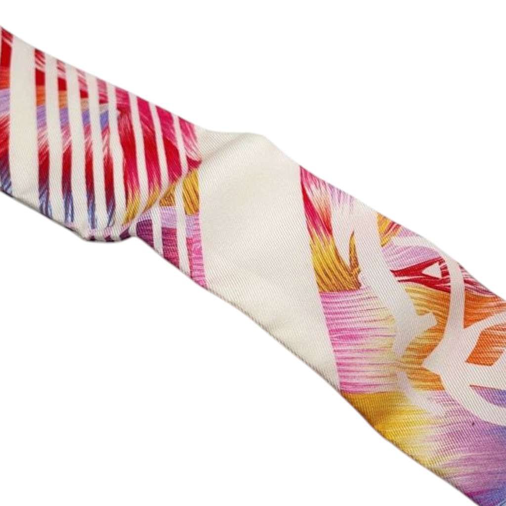 Hermès Ex Libris Marble Silk Twilly Scarf - 4