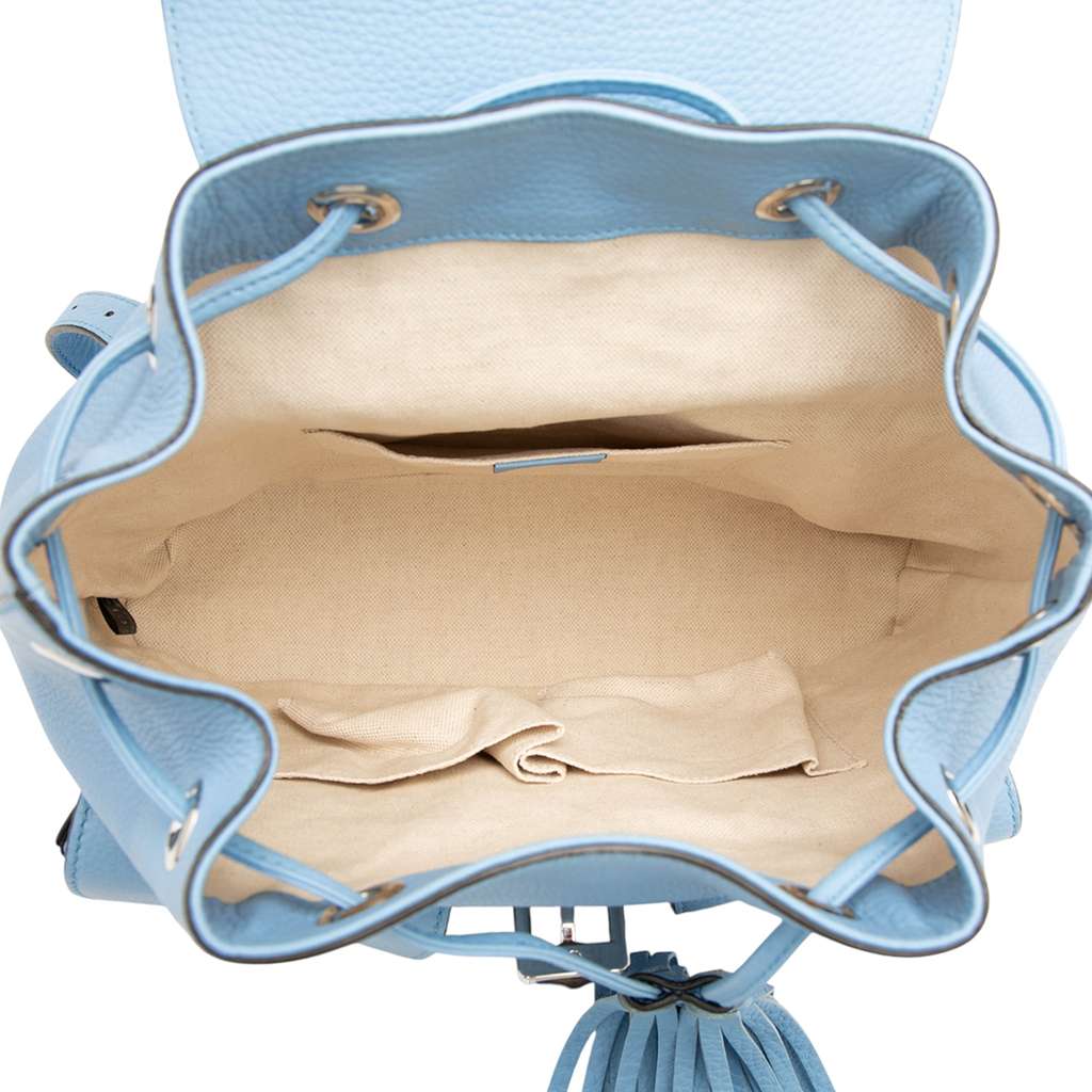 Gucci Leather Bamboo Tassel Backpack - 4