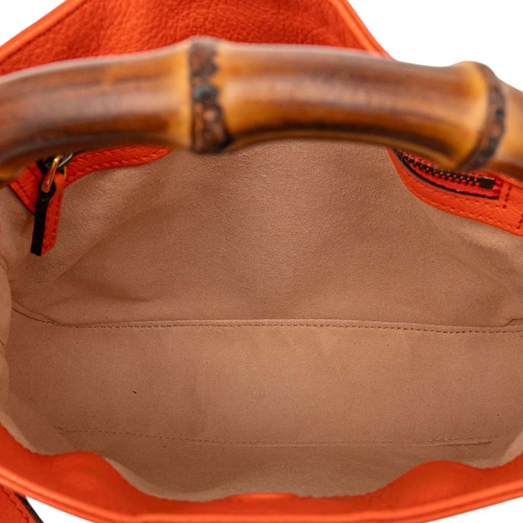 Gucci Small Leather Bamboo Diana Satchel - 4