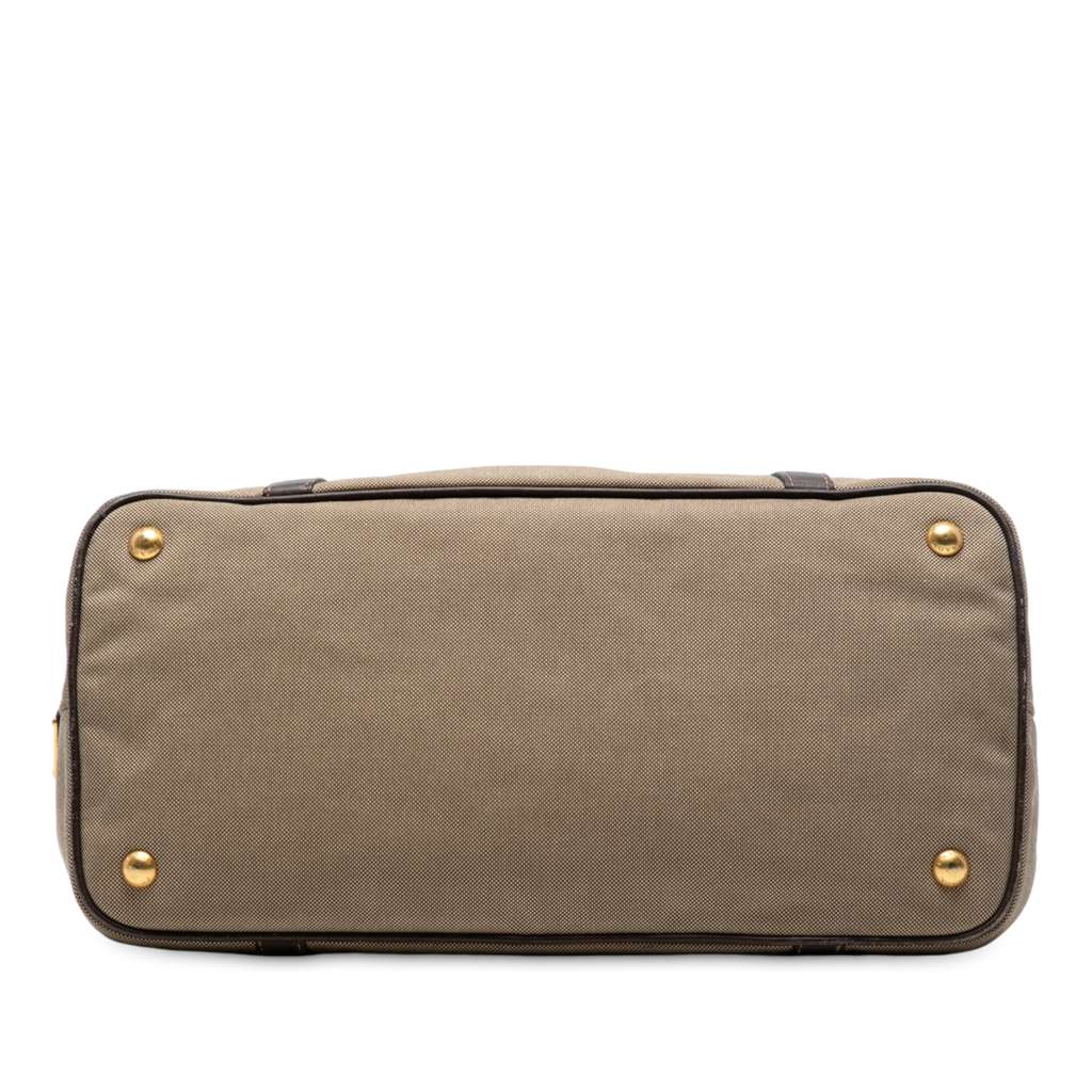 Prada Canvas Canapa Logo Satchel - Image 6