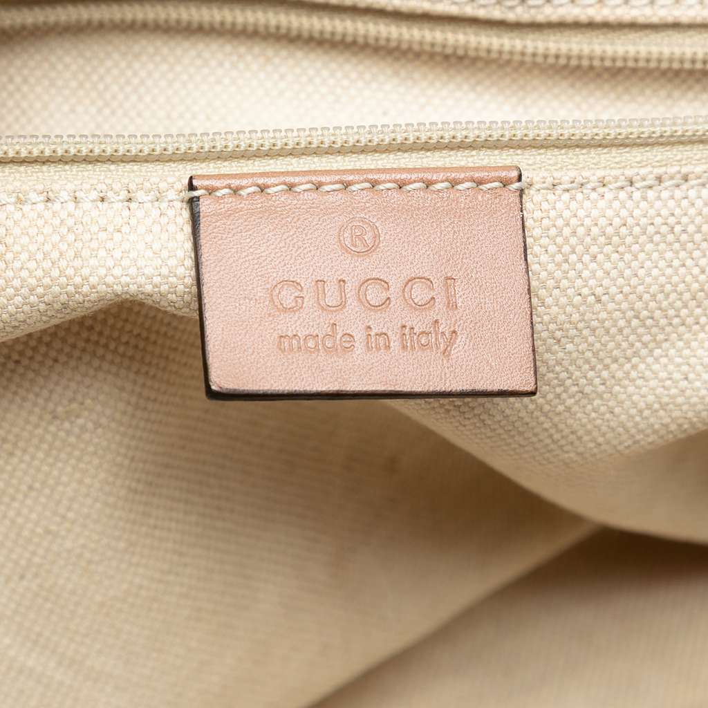 Gucci Diamante Canvas Sukey Satchel - Side view