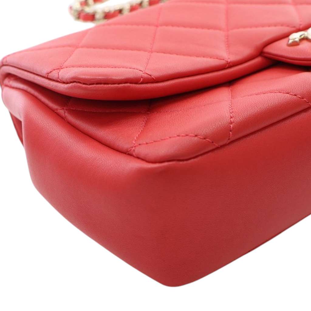 Chanel Small Lambskin Elegant Chain Single Flap - Image 10