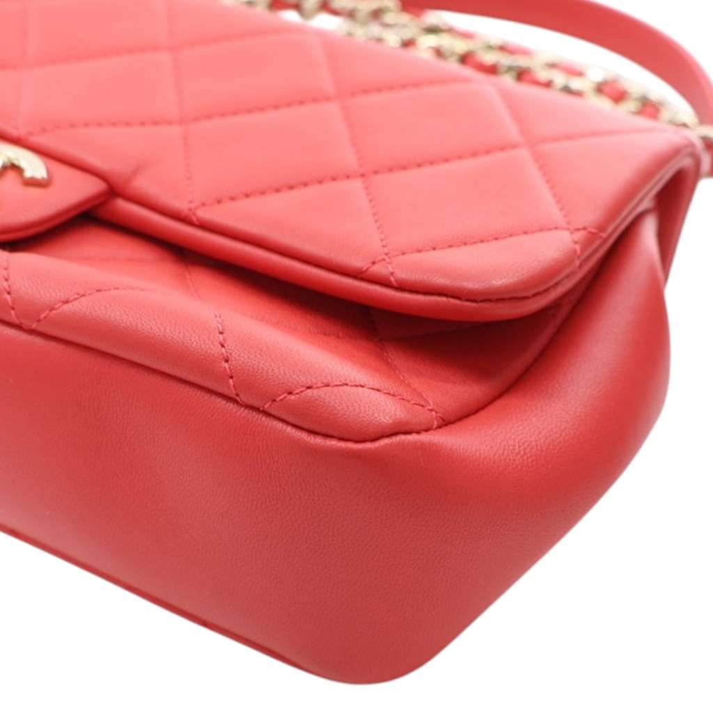 Chanel Small Lambskin Elegant Chain Single Flap - Image 11