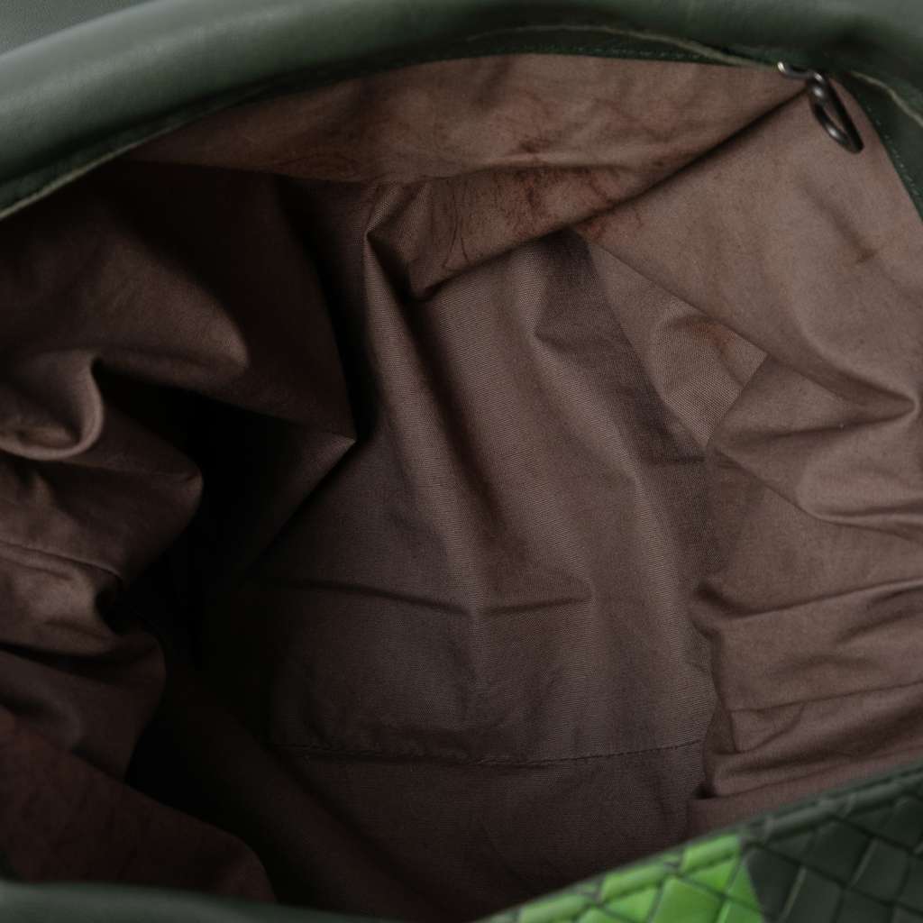 Bottega Veneta Nappa Intrecciato Stripes Messenger Bag - 4