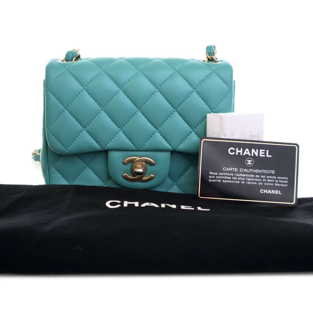 Chanel Mini Square Classic Lambskin Single Flap - Image 16