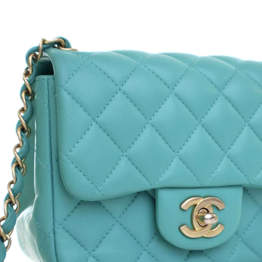 Chanel Mini Square Classic Lambskin Single Flap - Image 10