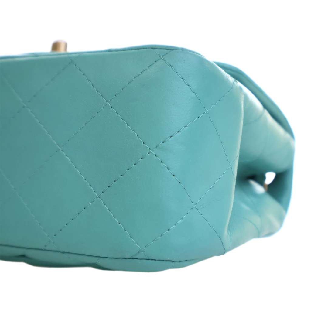 Chanel Mini Square Classic Lambskin Single Flap - Image 11