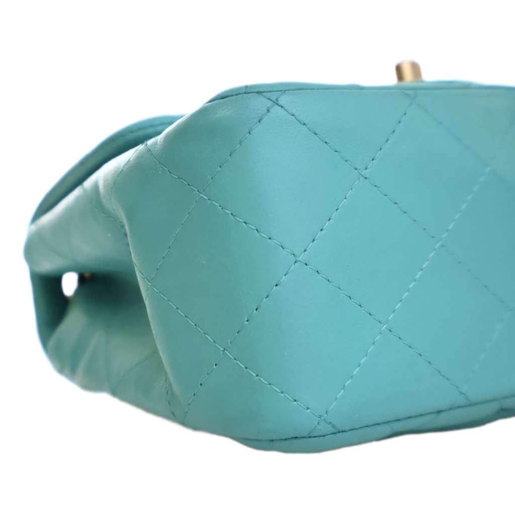 Chanel Mini Square Classic Lambskin Single Flap - Image 12