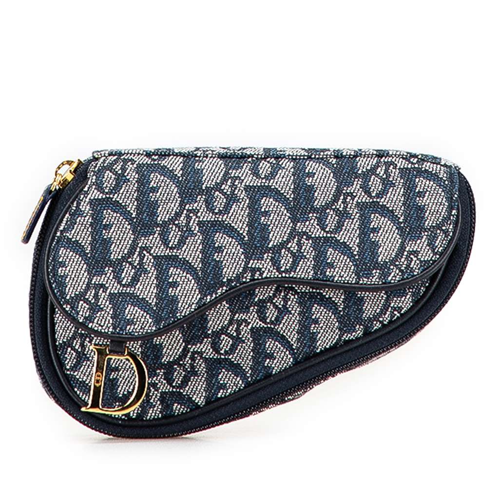 Dior Diorissimo Canvas Saddle Pouch