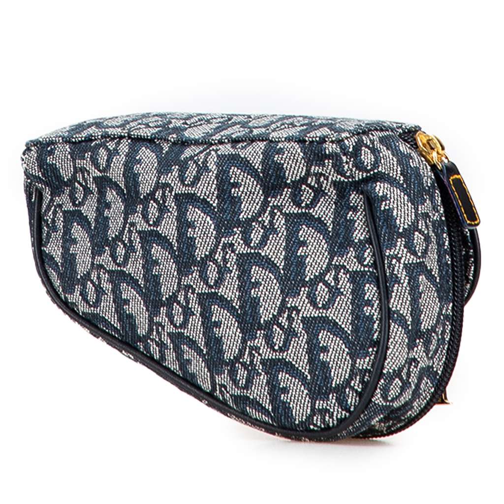 Dior Diorissimo Canvas Saddle Pouch - Back view