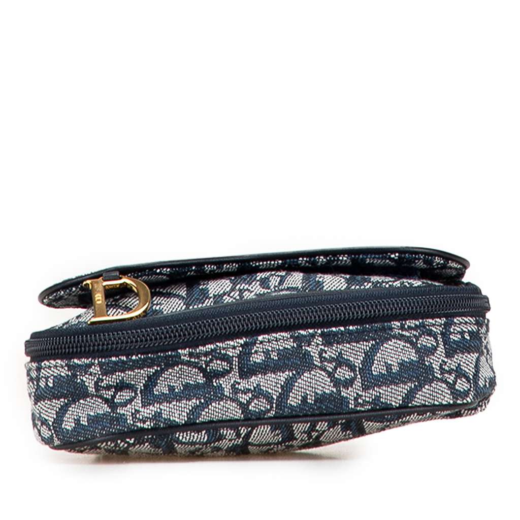 Dior Diorissimo Canvas Saddle Pouch - Image 6