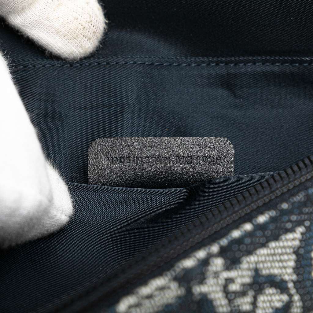 Dior Diorissimo Canvas Saddle Pouch - Side view
