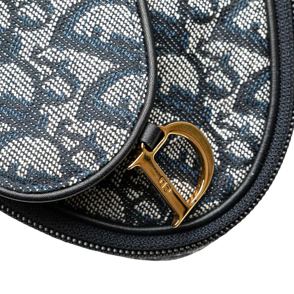 Dior Diorissimo Canvas Saddle Pouch - Image 11