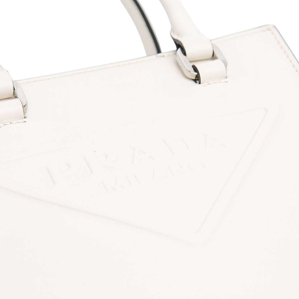 Prada Mini Soft Calf Logo Drill Satchel - Detail 2