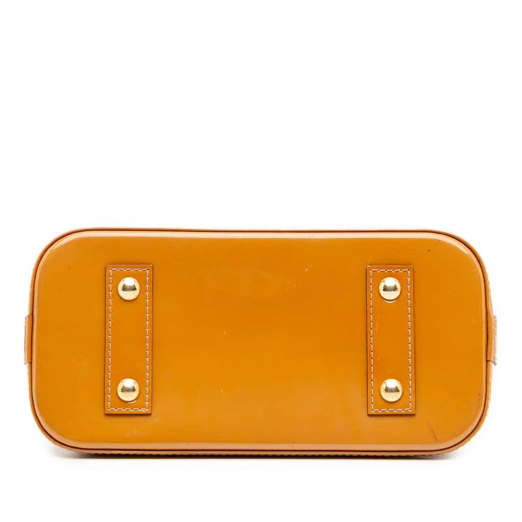 Louis Vuitton Monogram Vernis Alma BB Brown Leather Good - Inside View