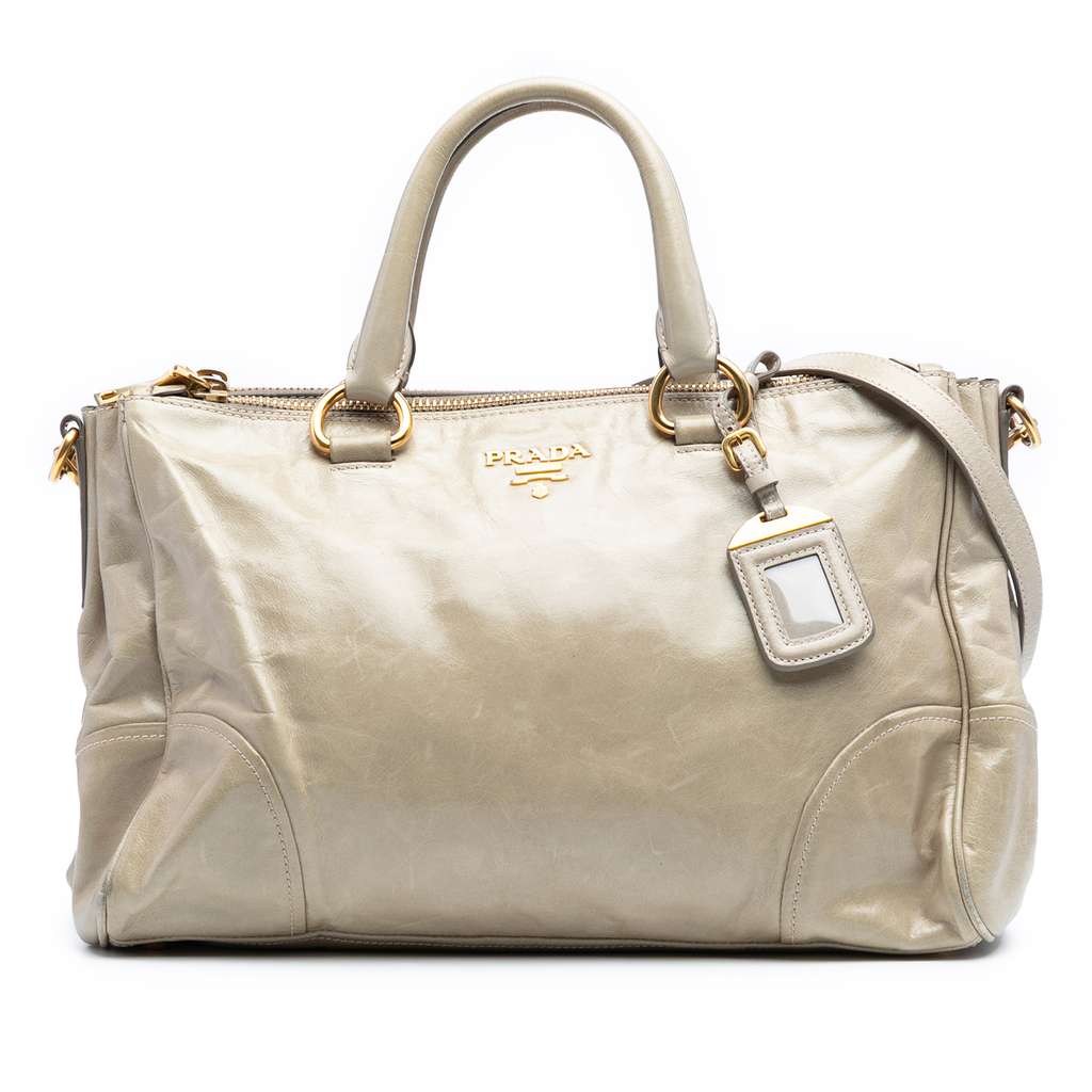Prada Vitello Shine Satchel