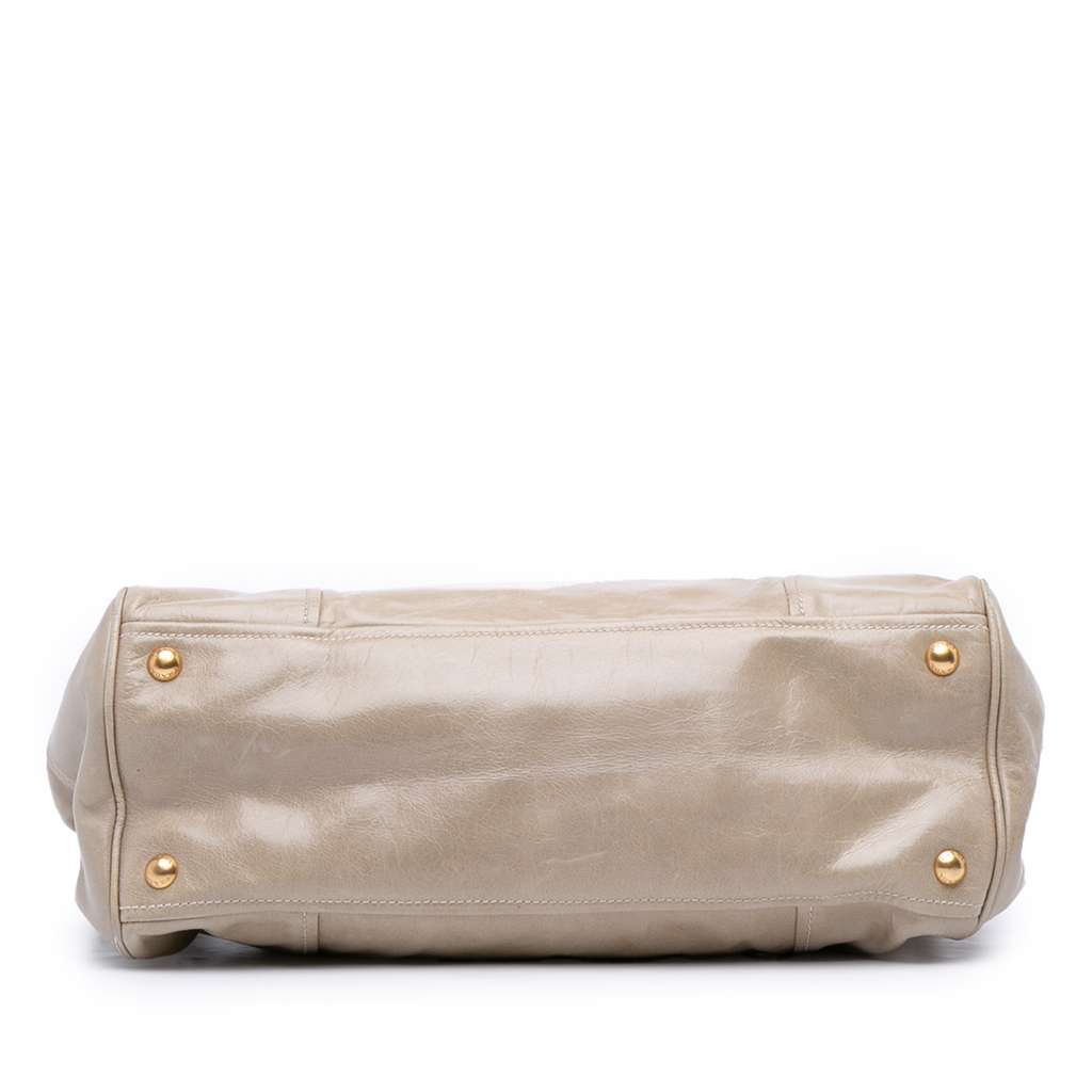 Prada Vitello Shine Satchel - Image 6