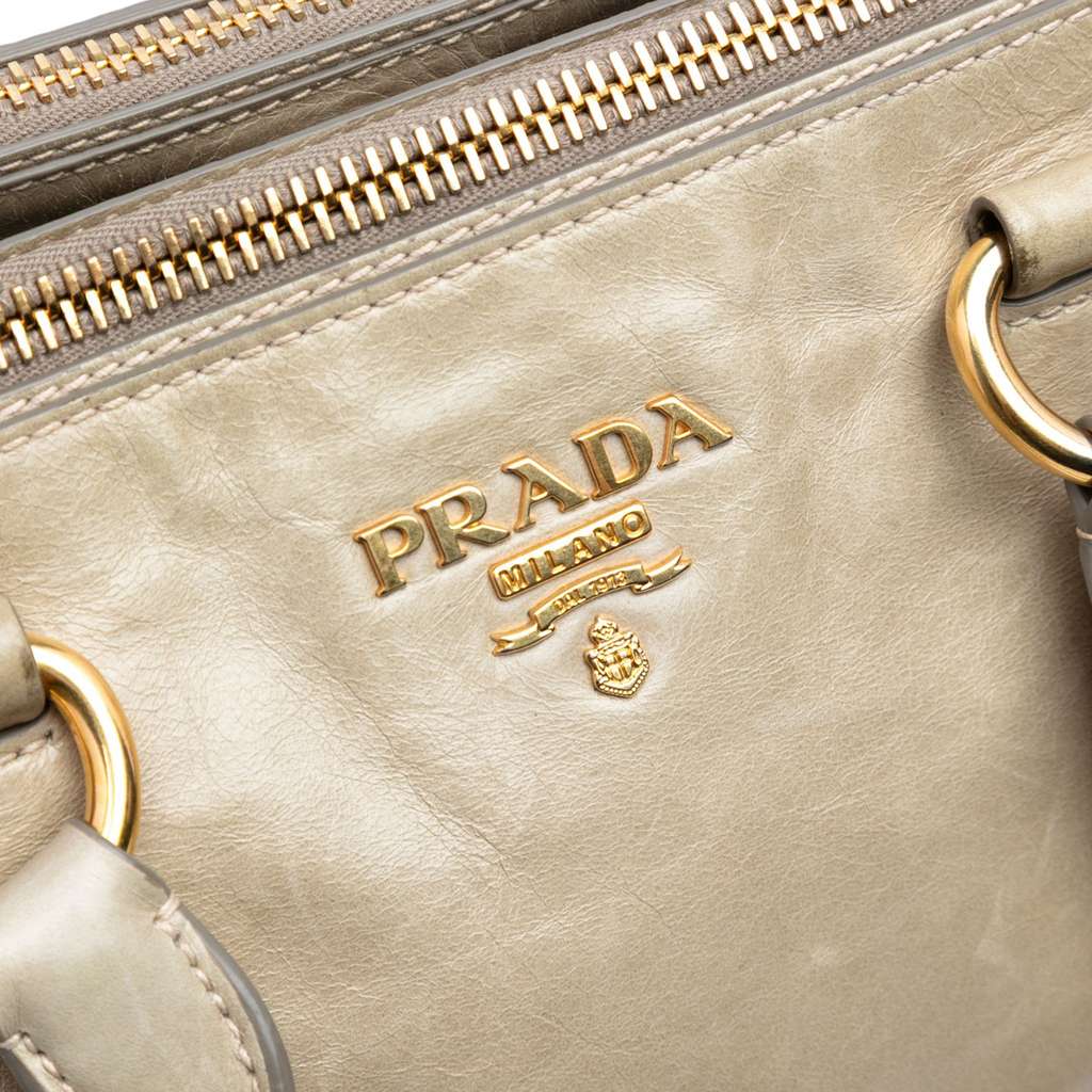 Prada Vitello Shine Satchel - Side view