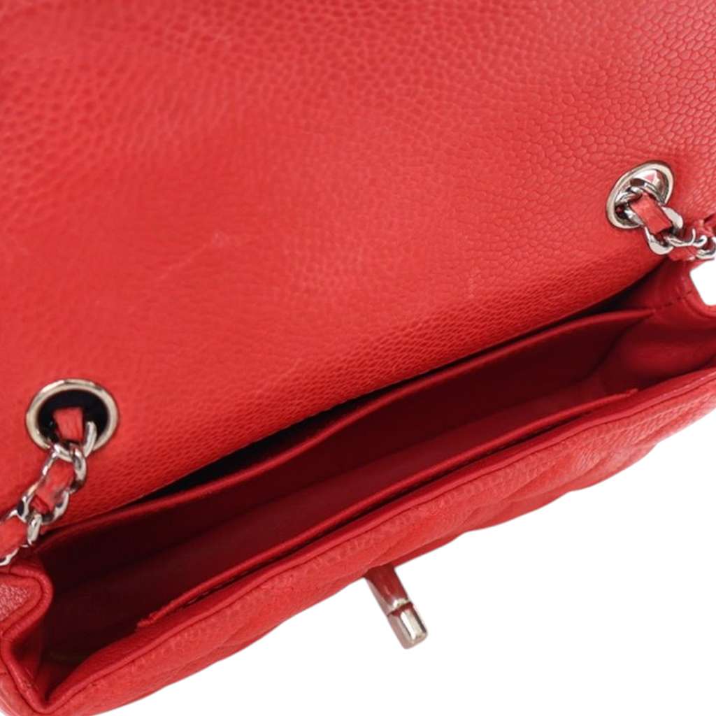 Chanel Extra Mini Rectangular Classic Caviar Single Flap - Side view