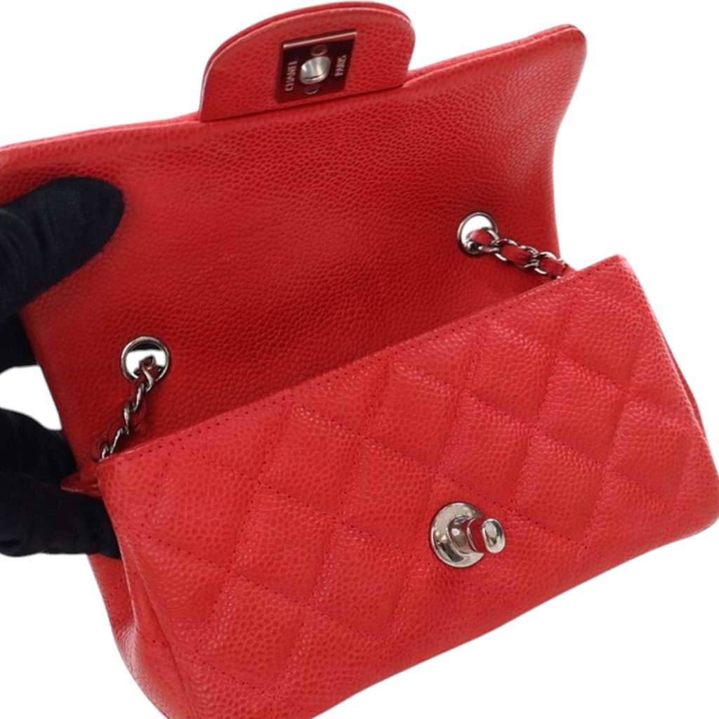 Chanel Extra Mini Rectangular Classic Caviar Single Flap - Image 10